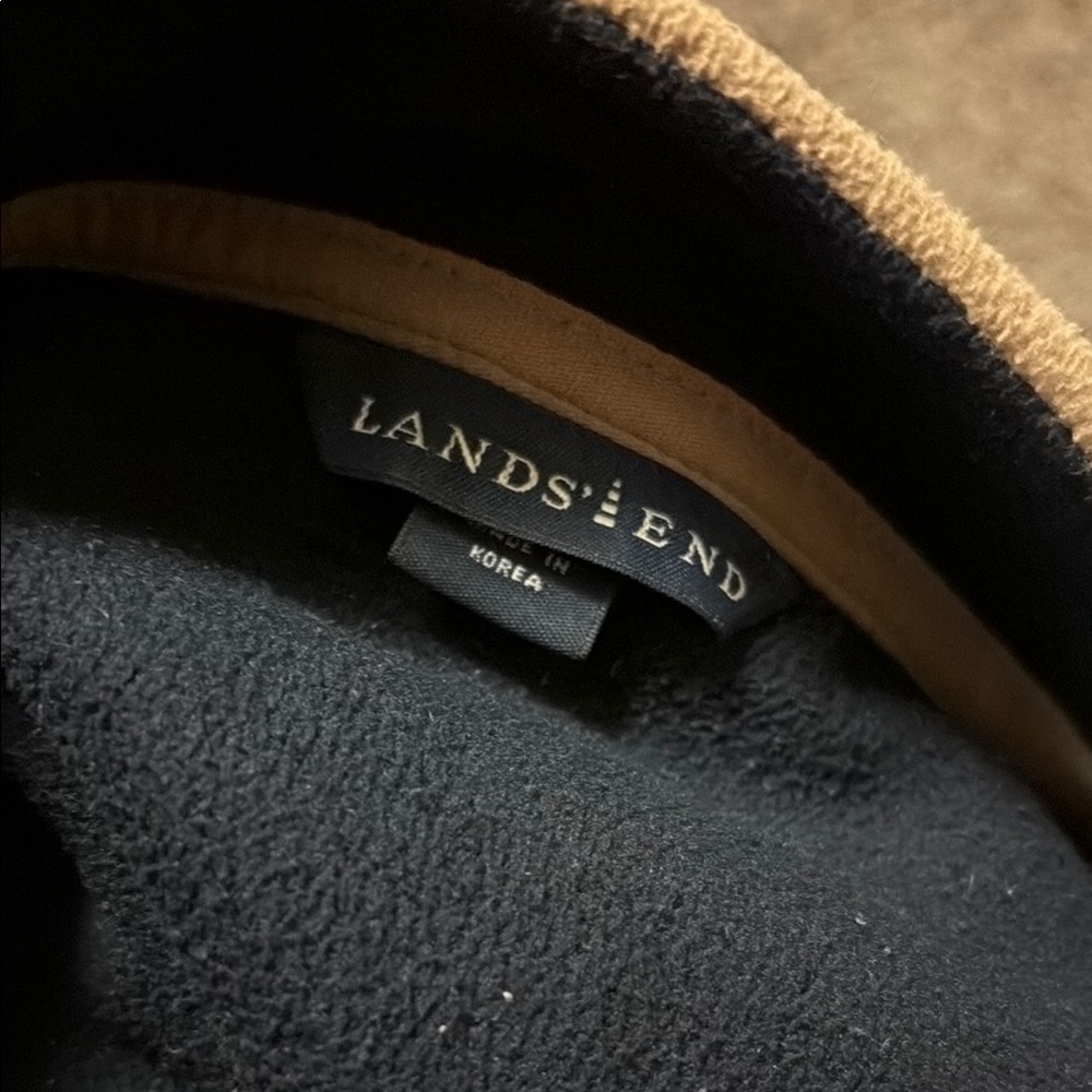 Lands' End Black and Tan Jacket